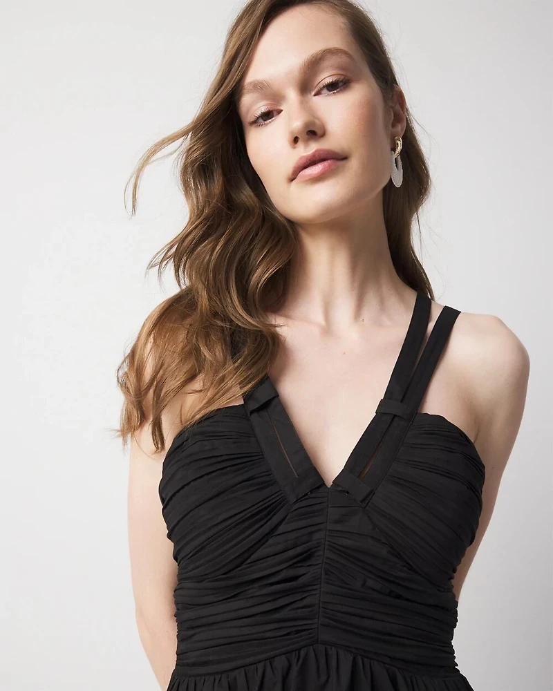 Strappy Halter Maxi Dress