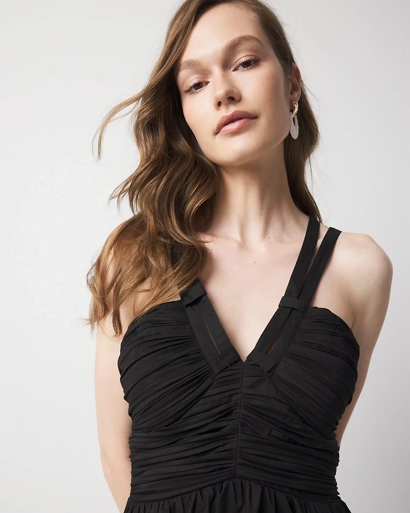 Strappy Halter Maxi Dress