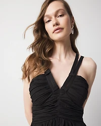 Strappy Halter Maxi Dress