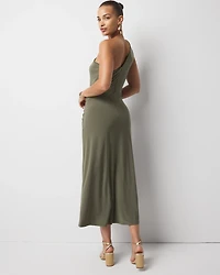 One-Shoulder Matte Jersey Dress