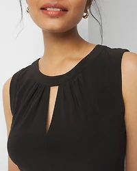 Matte Jersey Keyhole Dress