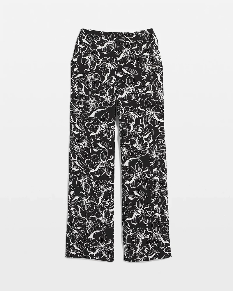 High-Rise Wide Leg Floral Pant