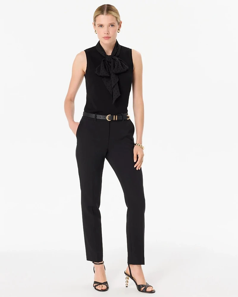 Removable Tie-Neck Pullover
