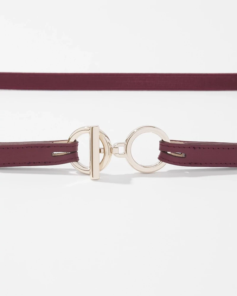 Toggle Skinny Waist Belt