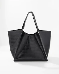 Faux Croc Tote Bag