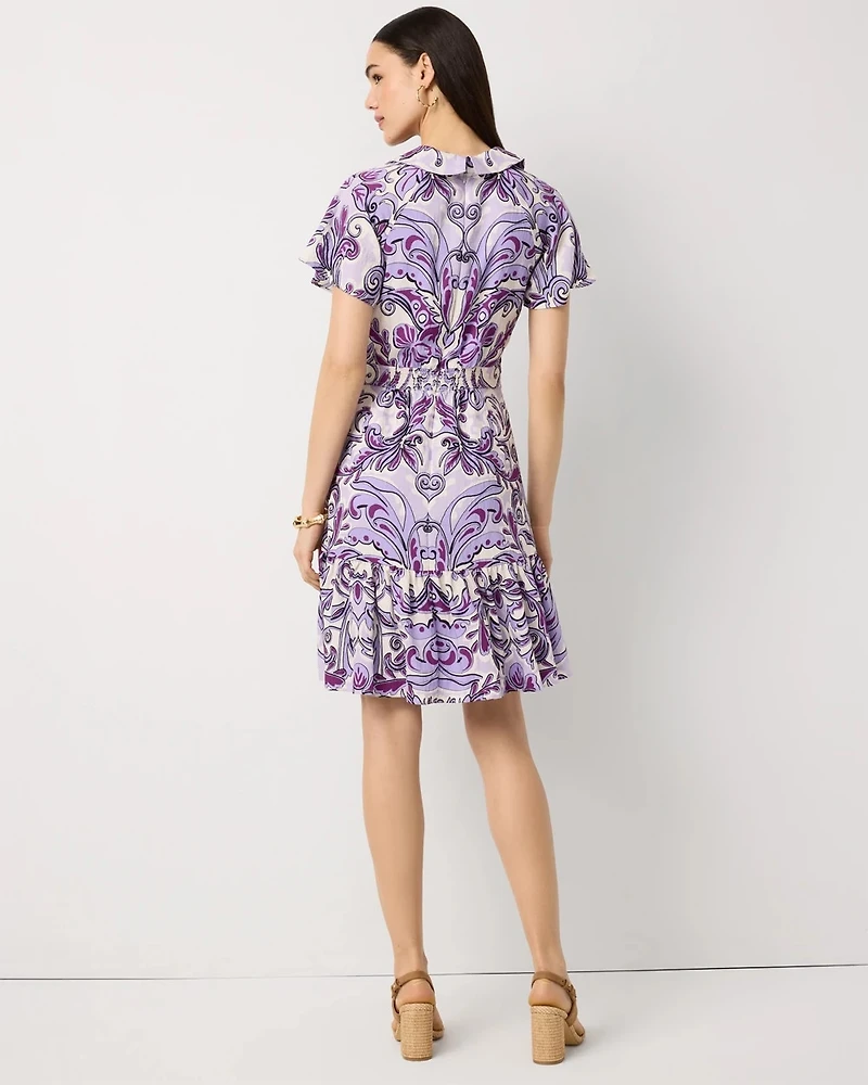 Ruffle Hem Mini Dress