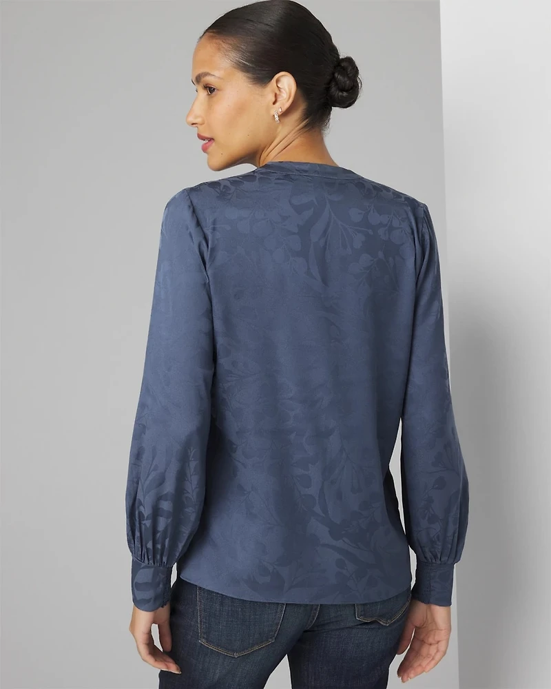 Pleated Shoulder Blouse