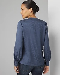 Pleated Shoulder Blouse