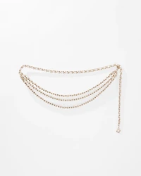 Chain Woven Leather Belt