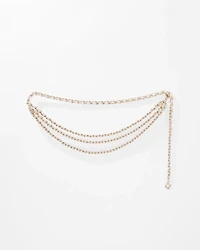Chain Woven Leather Belt