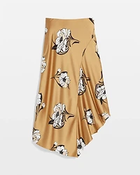 Satin Slip Midi Skirt