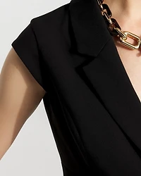 Cropped Tailored Vest