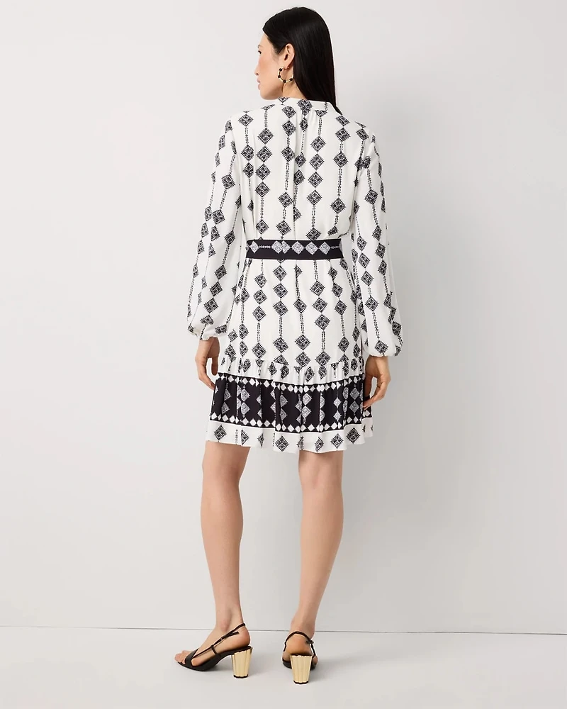 Petite Tie-Waist A-line Shirt Dress