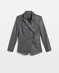 WHBM® Petite Coated Denim Studio Blazer