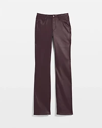 High Rise Coated Bootcut Jeans