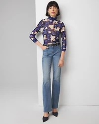 High-Rise Novelty Pocket Bootcut Jean