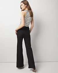 High-Rise Pret Double Pocket Wide-Leg Pant