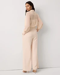 Lace Detail Wide Leg Jumpsuit