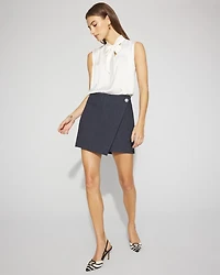 Denim-Look Skort