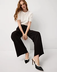 Contrast Bow Slingback Pumps