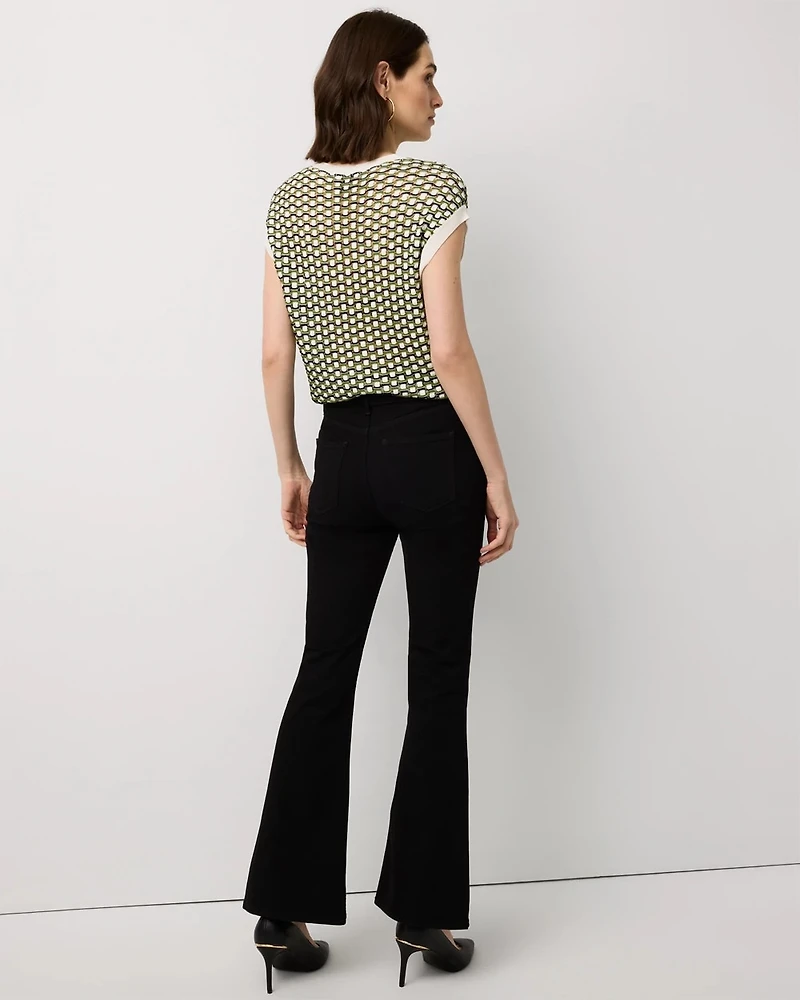 Petite High-Rise Flare Jean