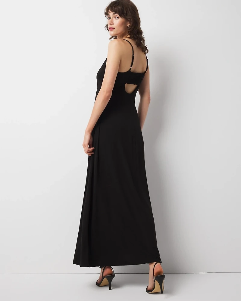 Petite Hardware Jersey Maxi Dress