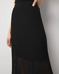 Pleated Maxi Skirt