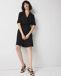 Crepe Shirt Dress