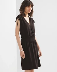 Tie-Shoulder Mini Dress