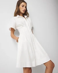 Poplin Corset Shirt Dress