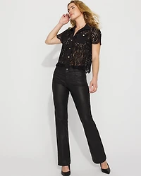 Short-Sleeve Lace Shirt