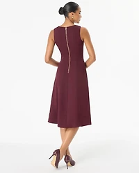 Crew Neck Sleeveless Dress