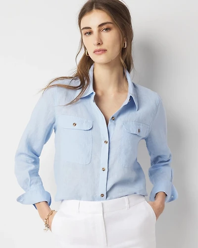 Linen Button-Down Shirt