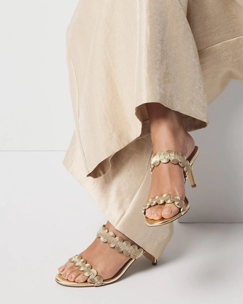 Double Strapped Heeled Sandal