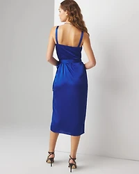 Drape Front Wrap Dress