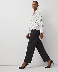 Petite Clear Coated Extra High Rise Barrel Jean