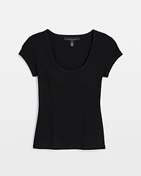 WHBM FORME™ Ribbed Scoop Neck Tee