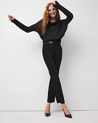 Metallic Dolman Pullover Sweater