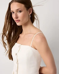 Petite Sequin Pinstripe Bustier