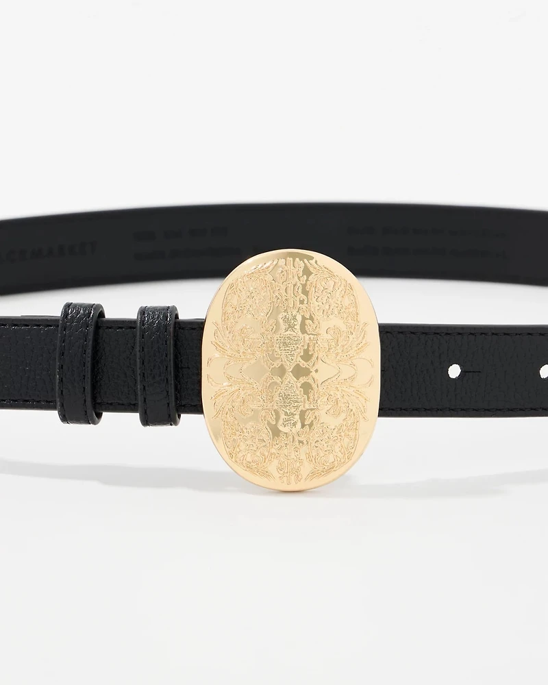 Scroll Plaque Pant Belt