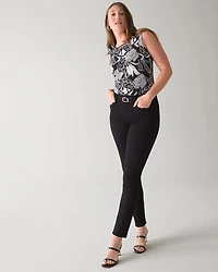 High-Rise Black Slim Jeans