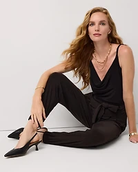 Petite Drape Neck Tank