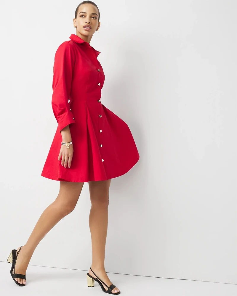 Twill Shirt Dress