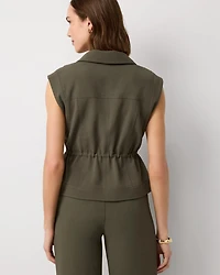 Drawcord-Waist Vest