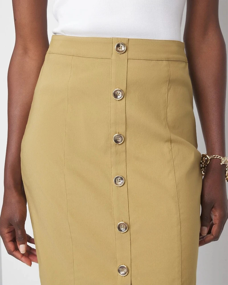 Utility Button Skirt