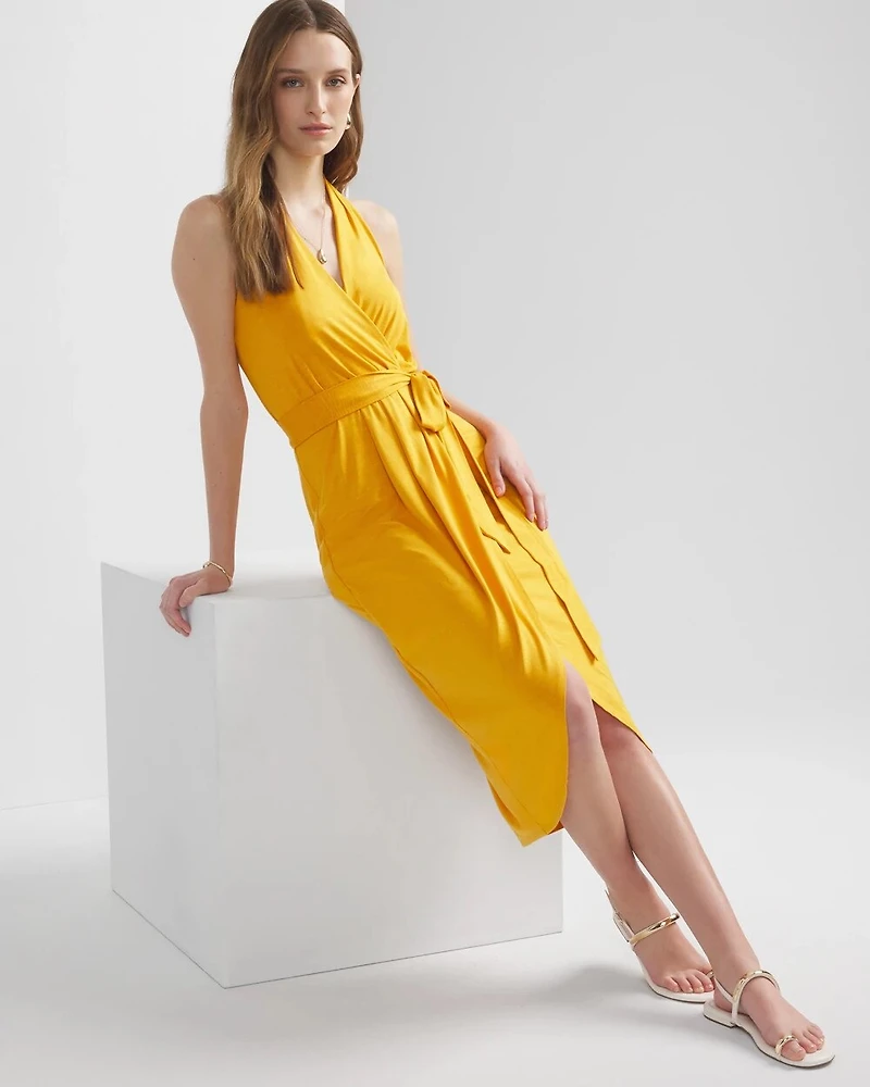 Halter Wrap Dress