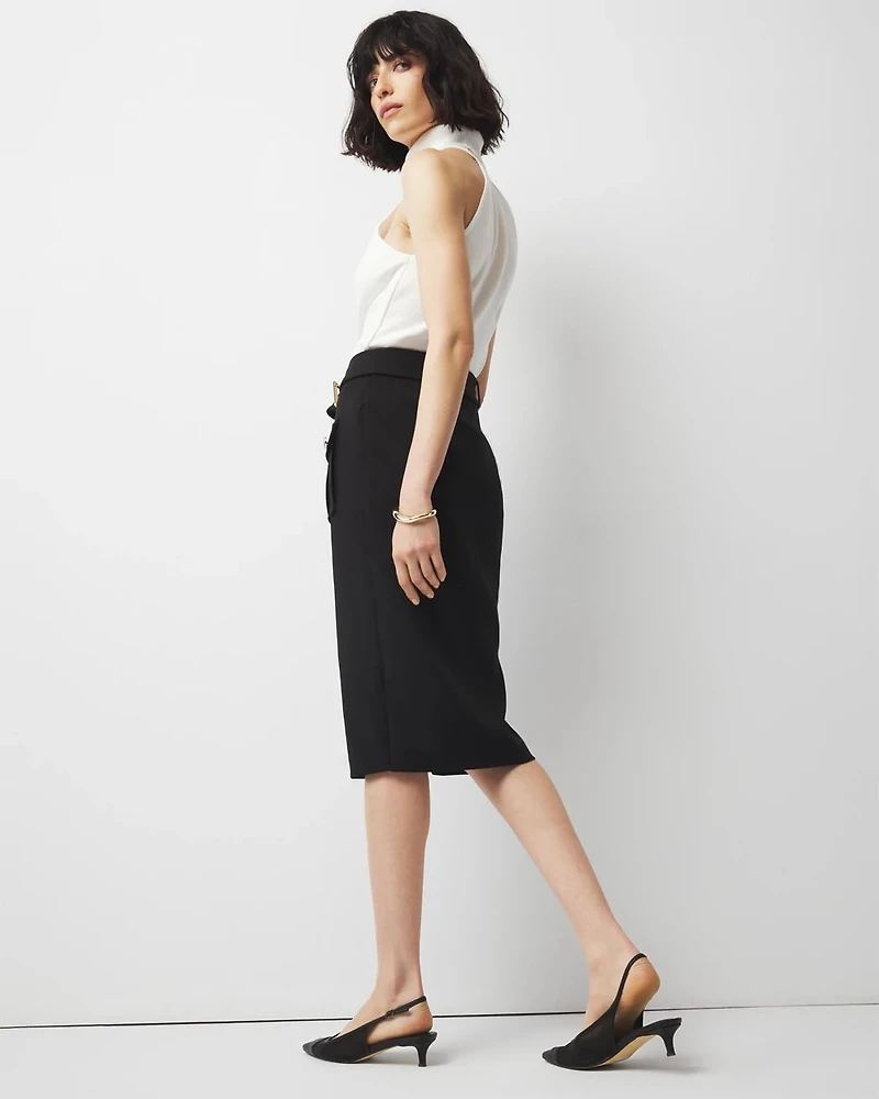 Belted Utility Skirt