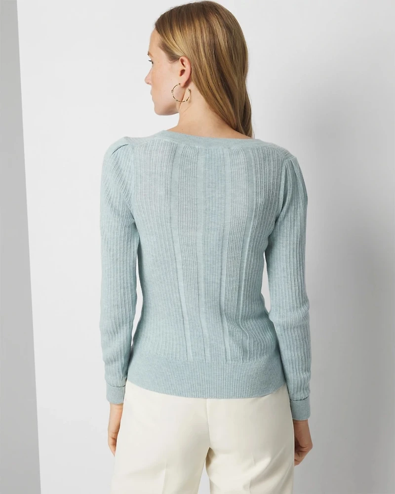 Cashmere Blend Crewneck Sweater
