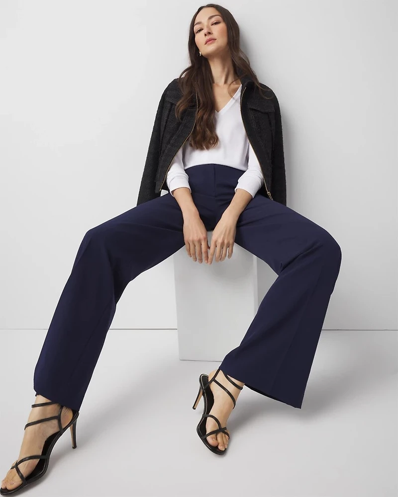 Pleated Wide Leg Pants