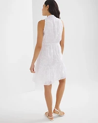 Lace Blouson Halter Dress